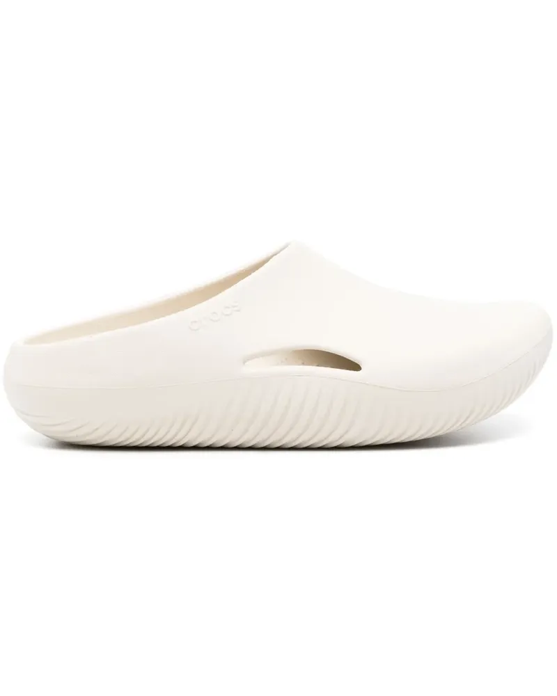 Crocs Pantoletten mit Logo-Prägung - Nude Nude