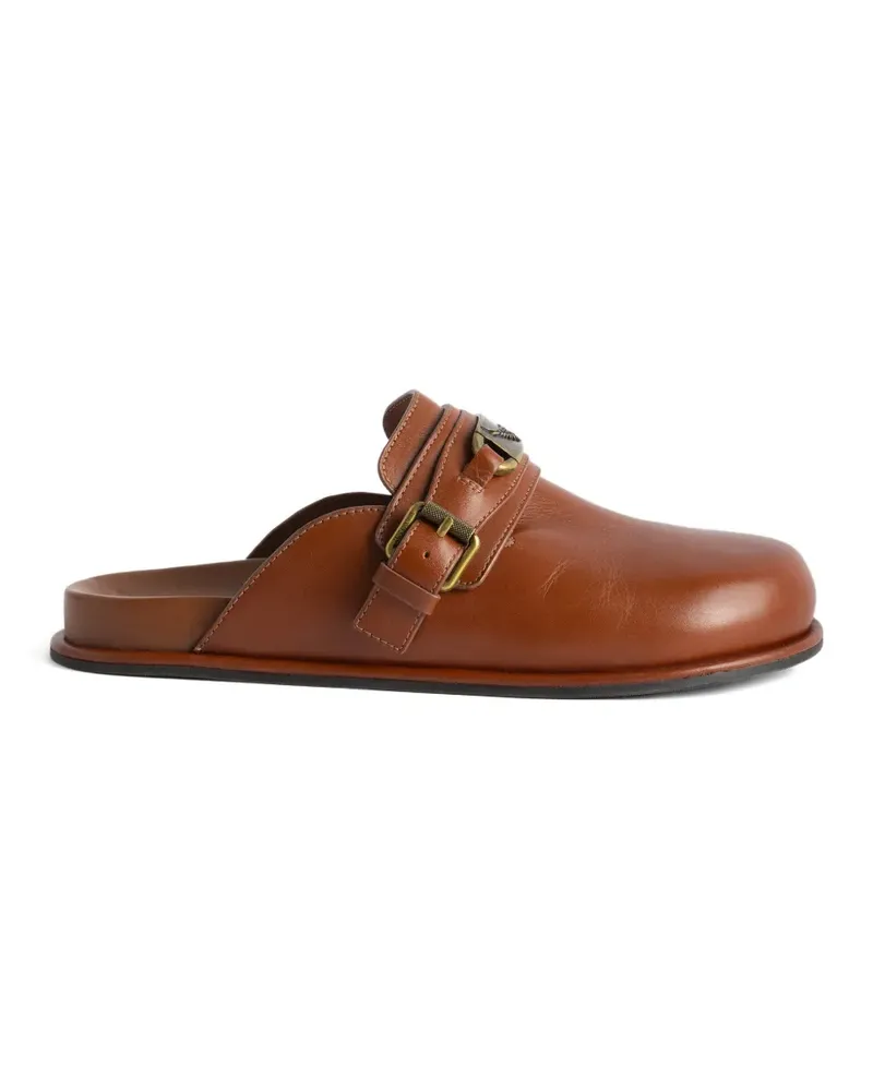 Zadig & Voltaire Angie Gourmette leather mules - Braun Braun