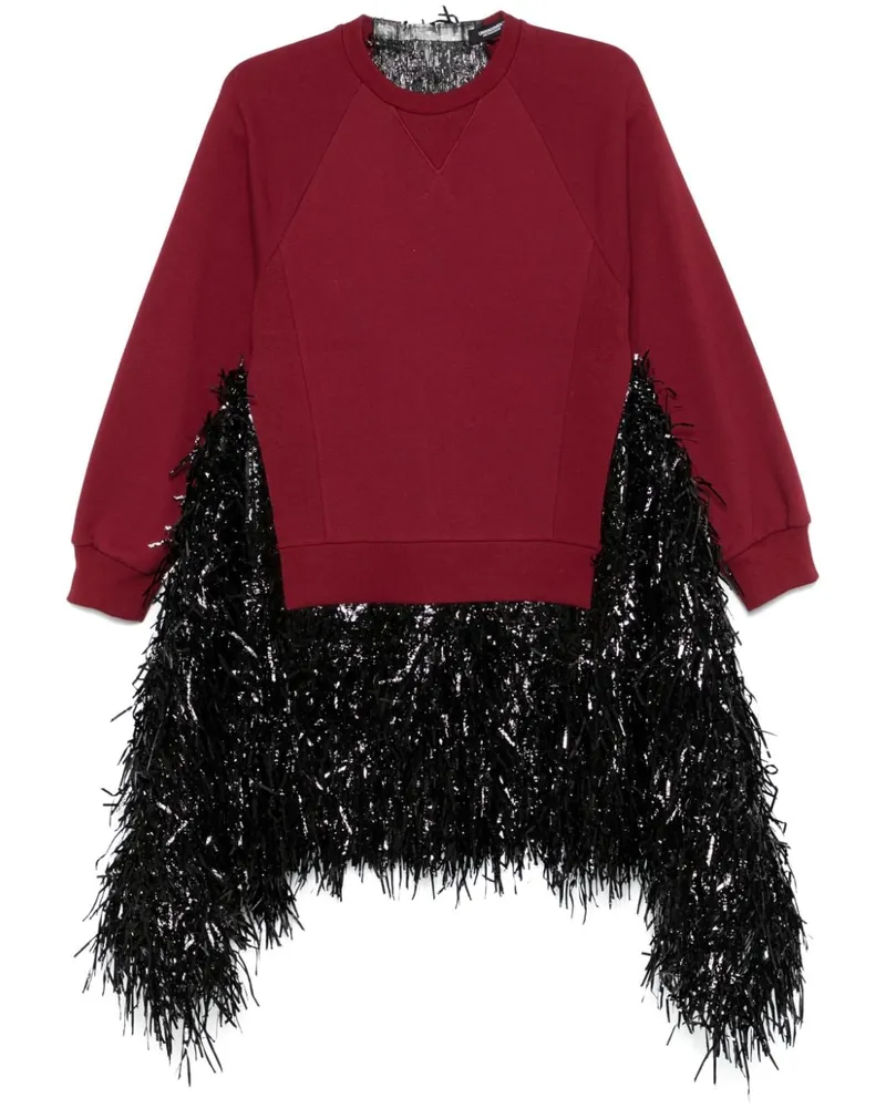 Undercover Sweatshirt mit Quasten - Rot Rot
