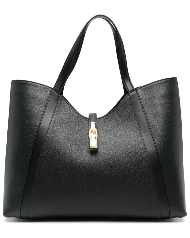 Furla XL  Goccia Tote Bag - Schwarz Schwarz