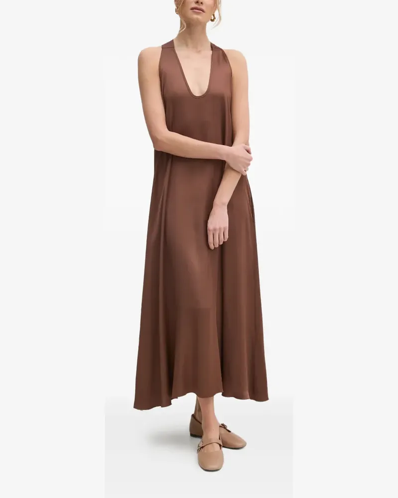 Fracomina V-neck tie-back dress - Braun Braun