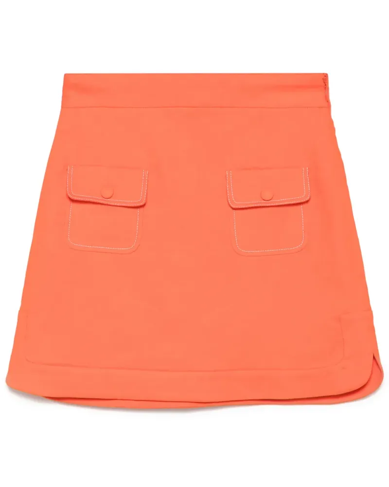 Sandro Twill-Minirock - Orange Orange