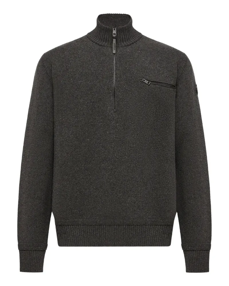 Moncler Strickpullover mit Reißverschluss - Grau Grau