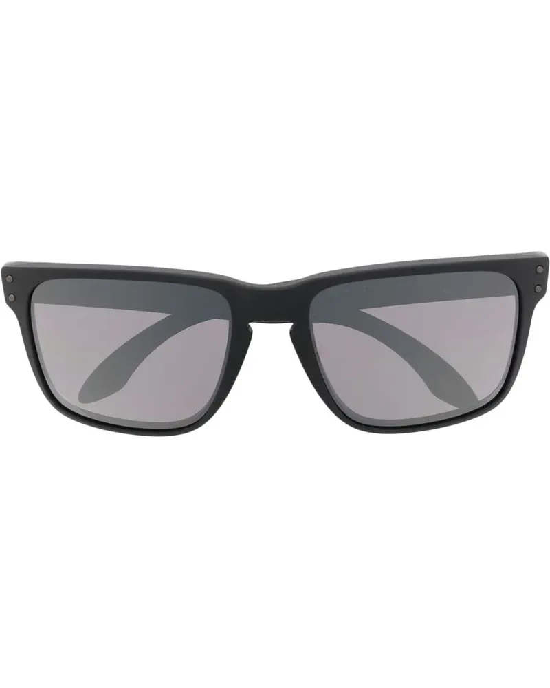 Oakley Sonnenbrille mit breitem Gestell - Schwarz Schwarz
