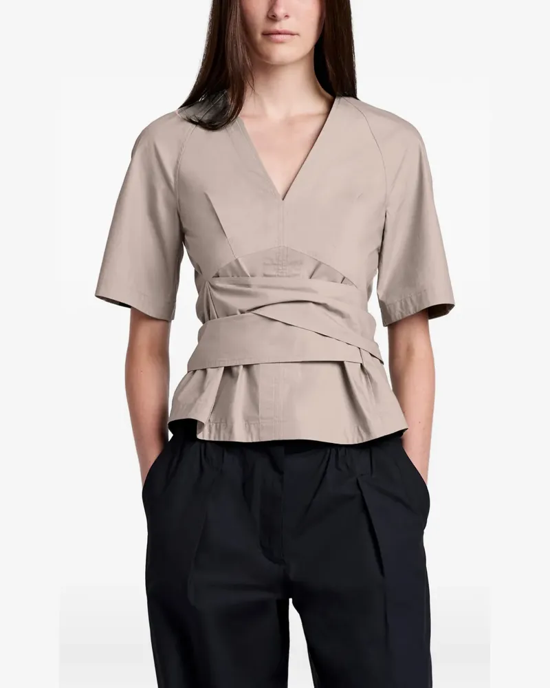 Proenza Schouler Lilian Oberteil mit Bindegürtel - Nude Nude