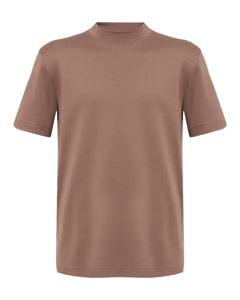 Eleventy T-Shirt mit rundem Ausschnitt - Braun Braun
