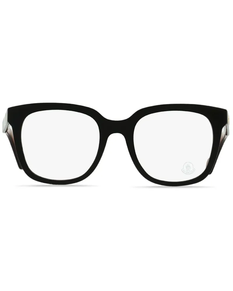 Moncler Brille mit eckigem Gestell - Schwarz Schwarz
