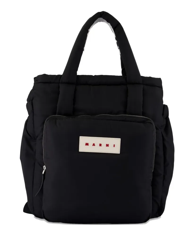 Marni Puff East/West Rucksack - Schwarz Schwarz