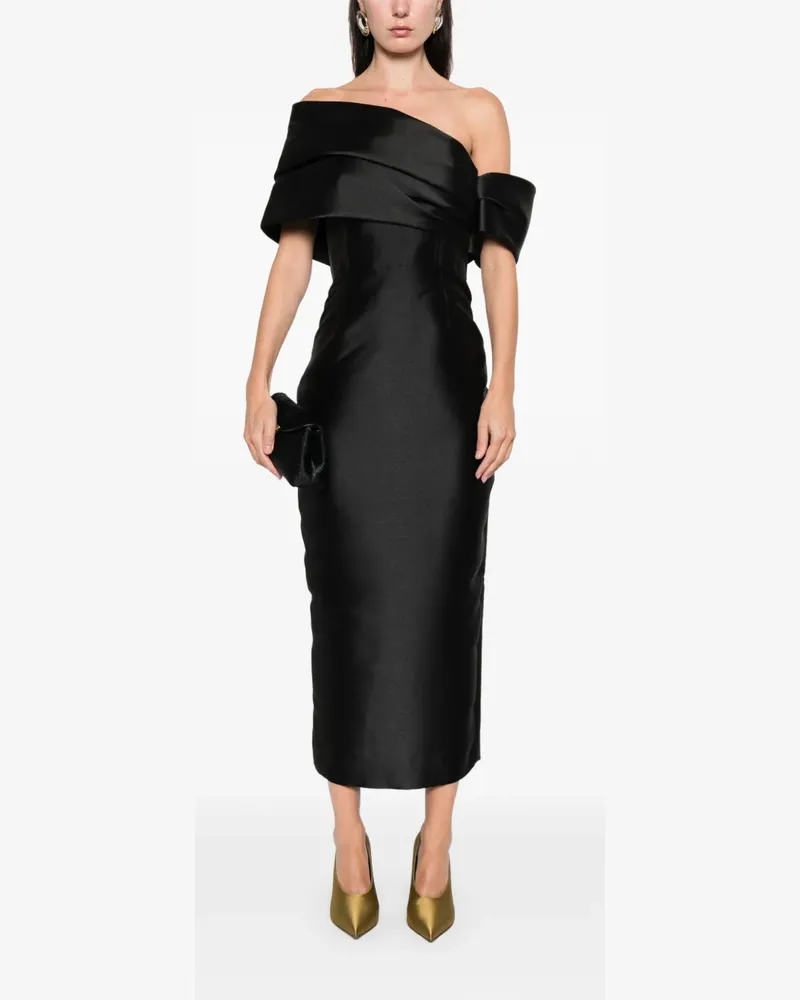 Solace London Olivia Maxikleid - Schwarz Schwarz