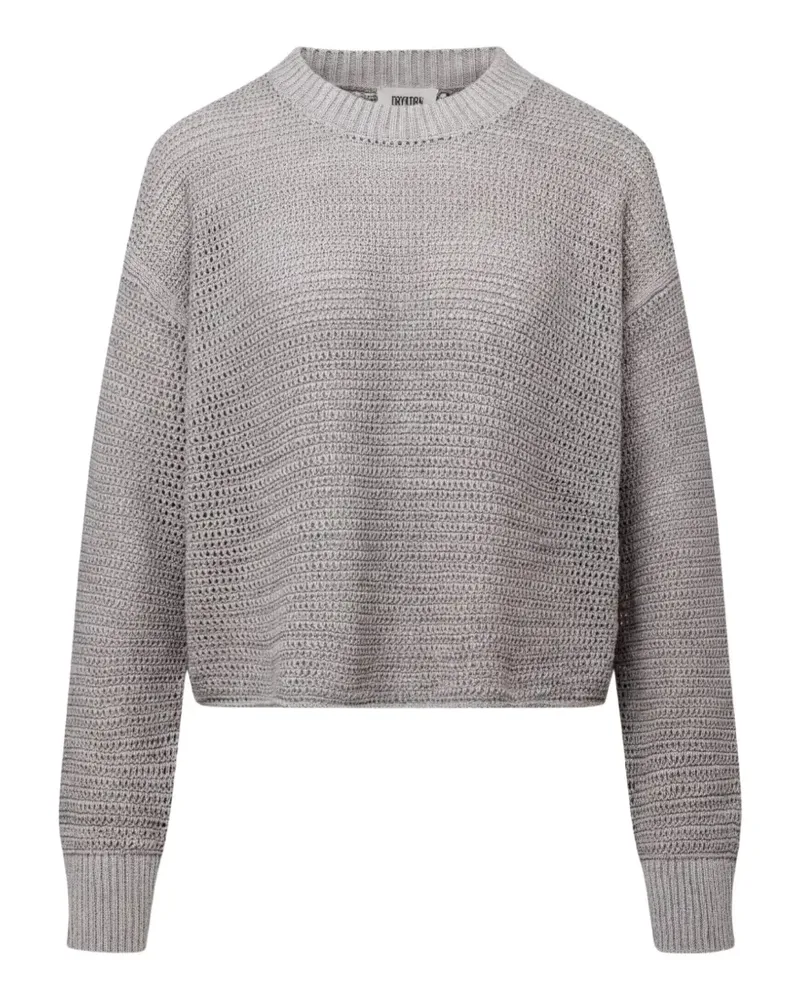 Drykorn open-knit drop-shoulder sweater - Grau Grau