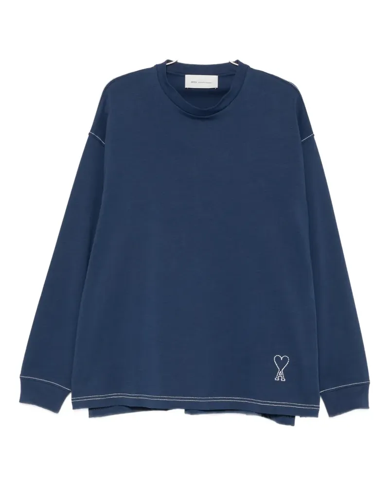 AMI Paris long-sleeves sweatshirt - Blau Blau