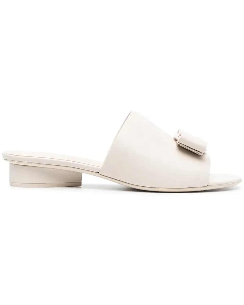 Ferragamo Viva Bow Sandalen - Nude Nude