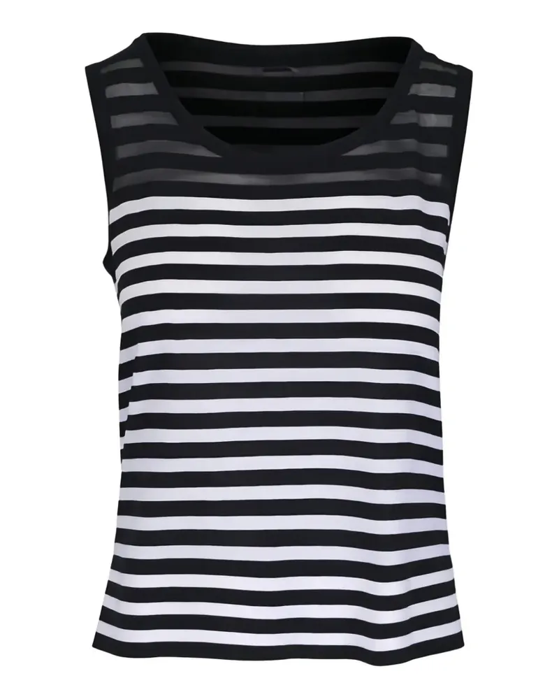 Akris Kodak striped round-neck top - Schwarz Schwarz