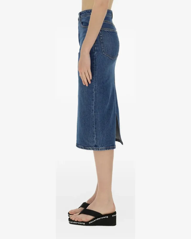 Alexander Wang Bleistiftrock aus Denim - Blau Blau