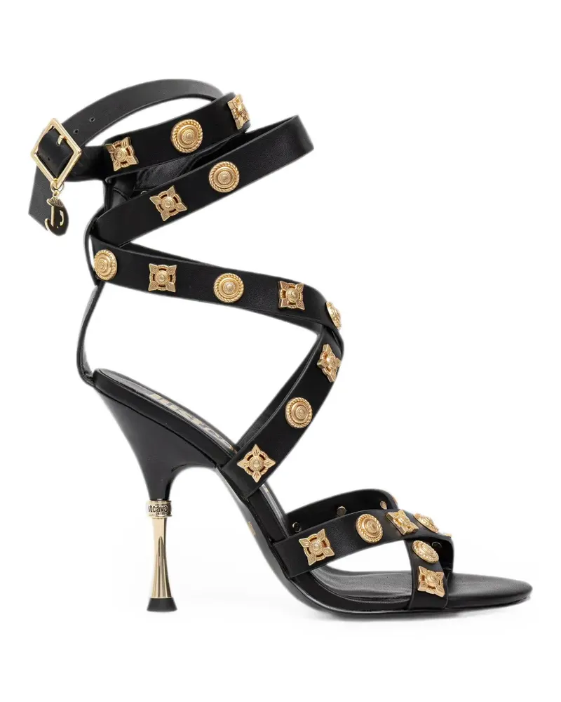 Just Cavalli embellished wrap-around sandals - Schwarz Schwarz