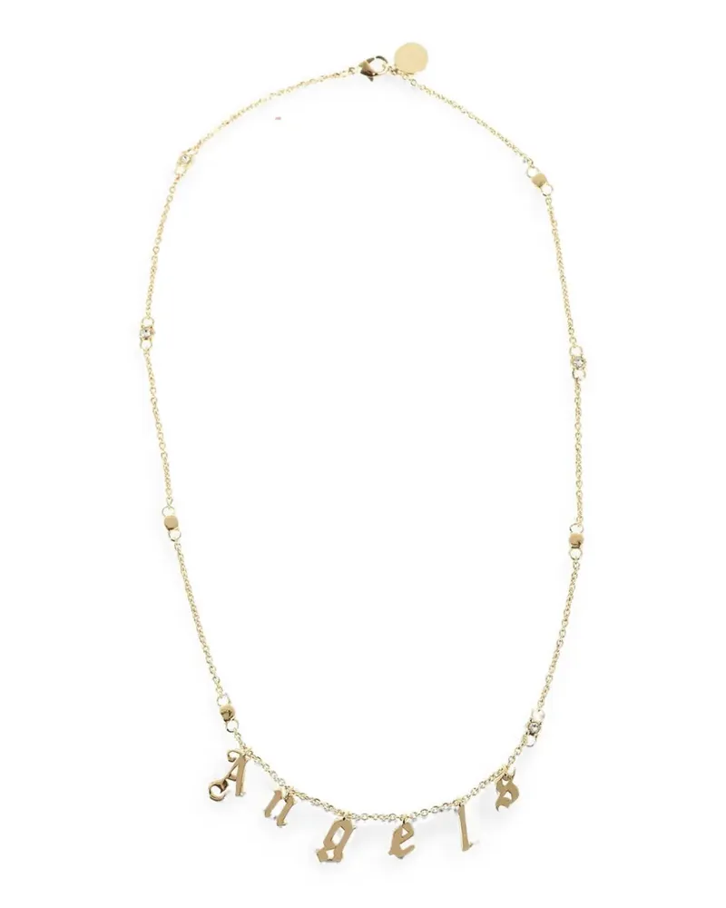 Palm Angels logo pendant necklace - Gold Gold