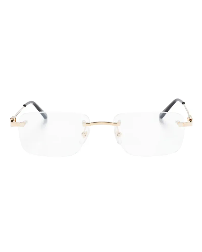 Cartier Brille mit eckigem Gestell - Gold Gold