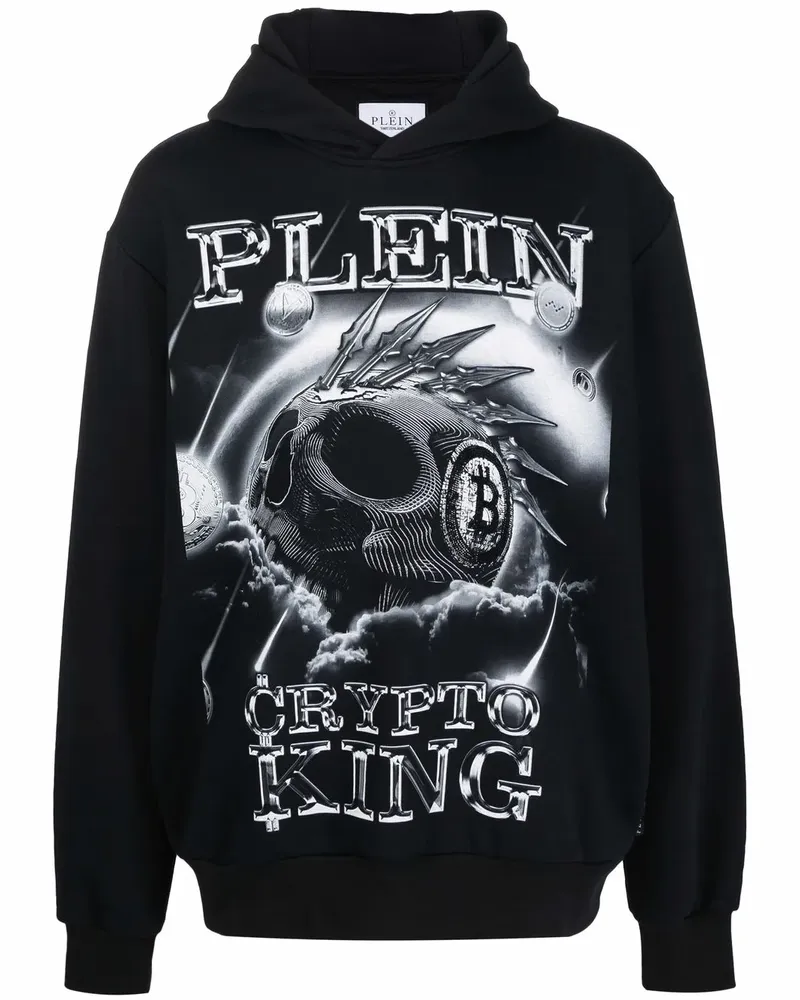 Philipp Plein Crypto King Hoodie - Schwarz Schwarz