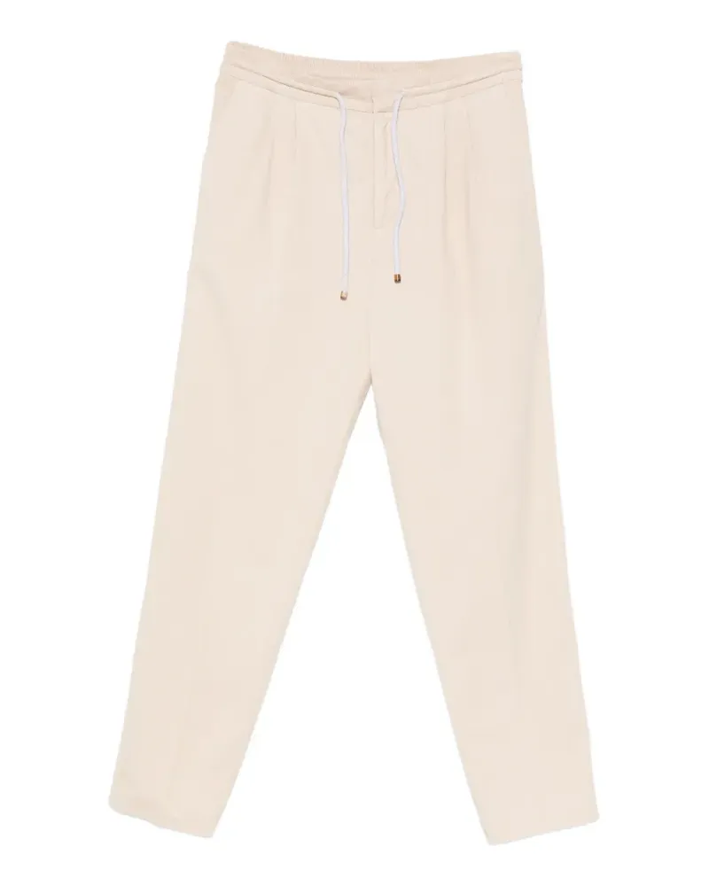 Brunello Cucinelli pleated drawstring-waist trousers - Nude Nude