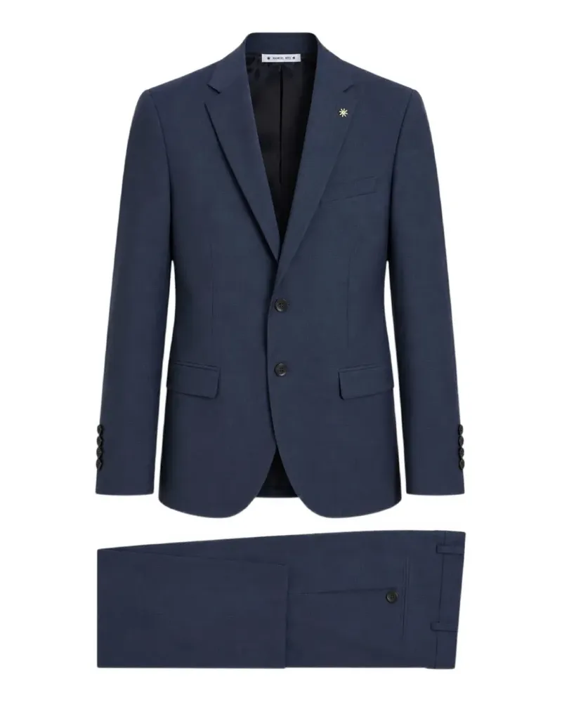 Manuel Ritz single-breasted two-piece suit - Blau Blau