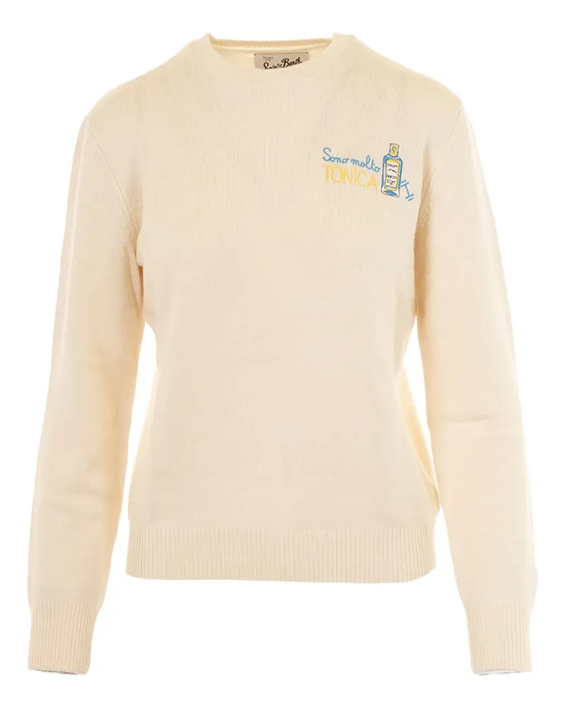 MC2 Saint Barth Pullover mit New Queen-Stickerei - Nude Nude