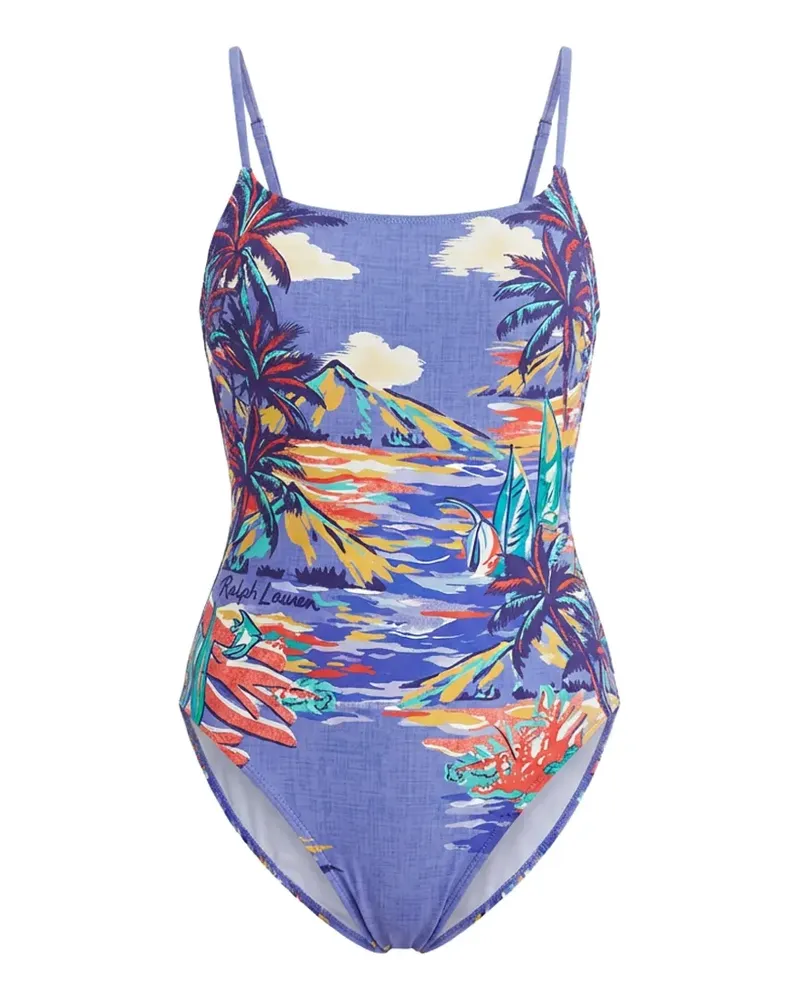 Ralph Lauren Badeanzug mit grafischem Print - Violett Violett