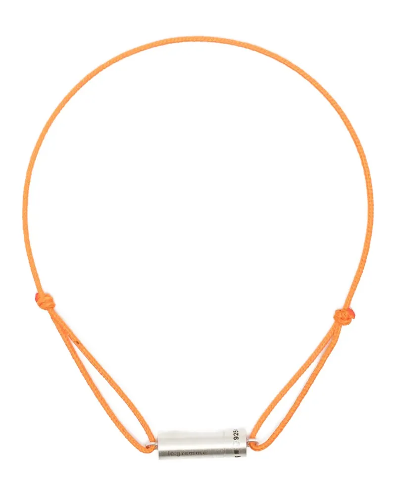 Le Gramme 5g cable cord bracelet - Orange Orange