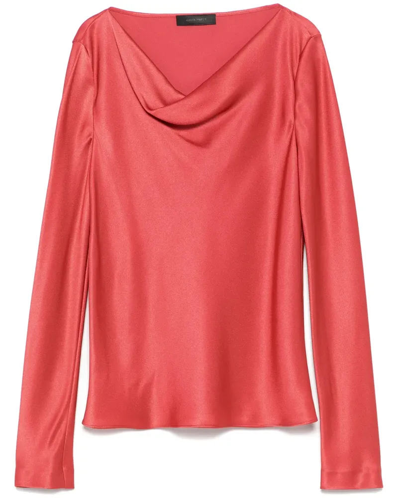 Alberta Ferretti Klassische Satinbluse - Rosa Rosa