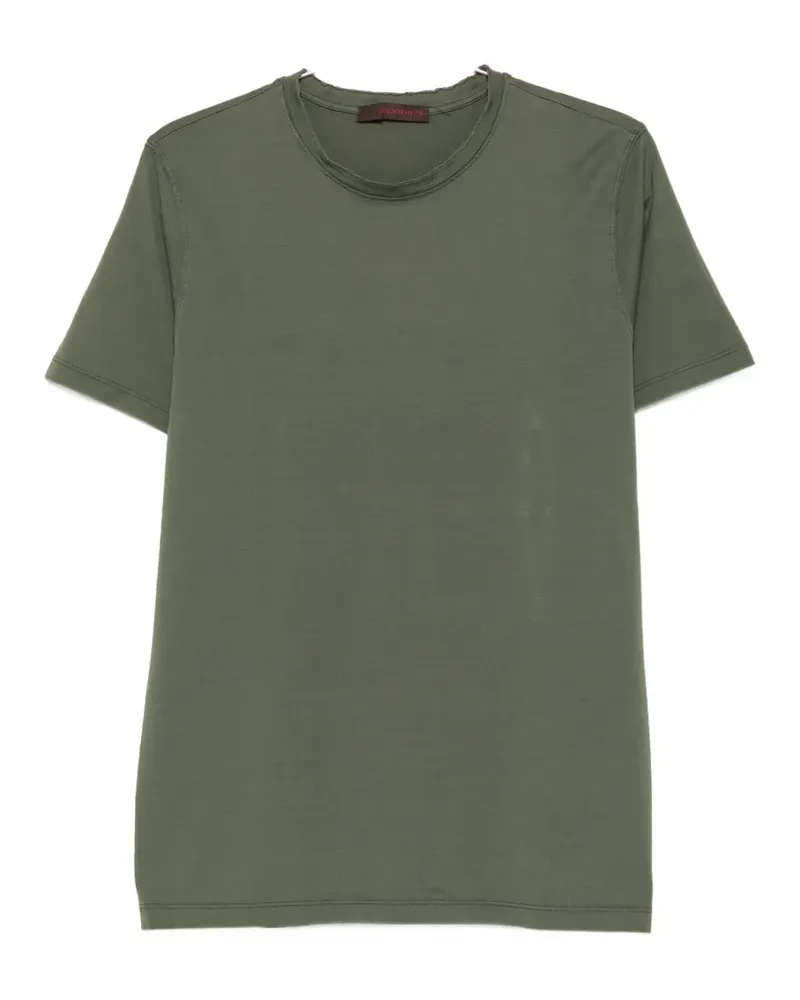 Jeordie's raw-edge cotton T-shirt - Grün Grün