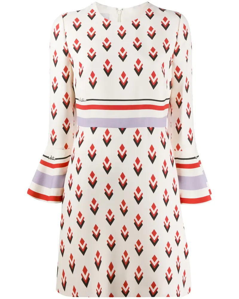 Valentino Garavani Kleid mit geometrischem Print - Nude Nude