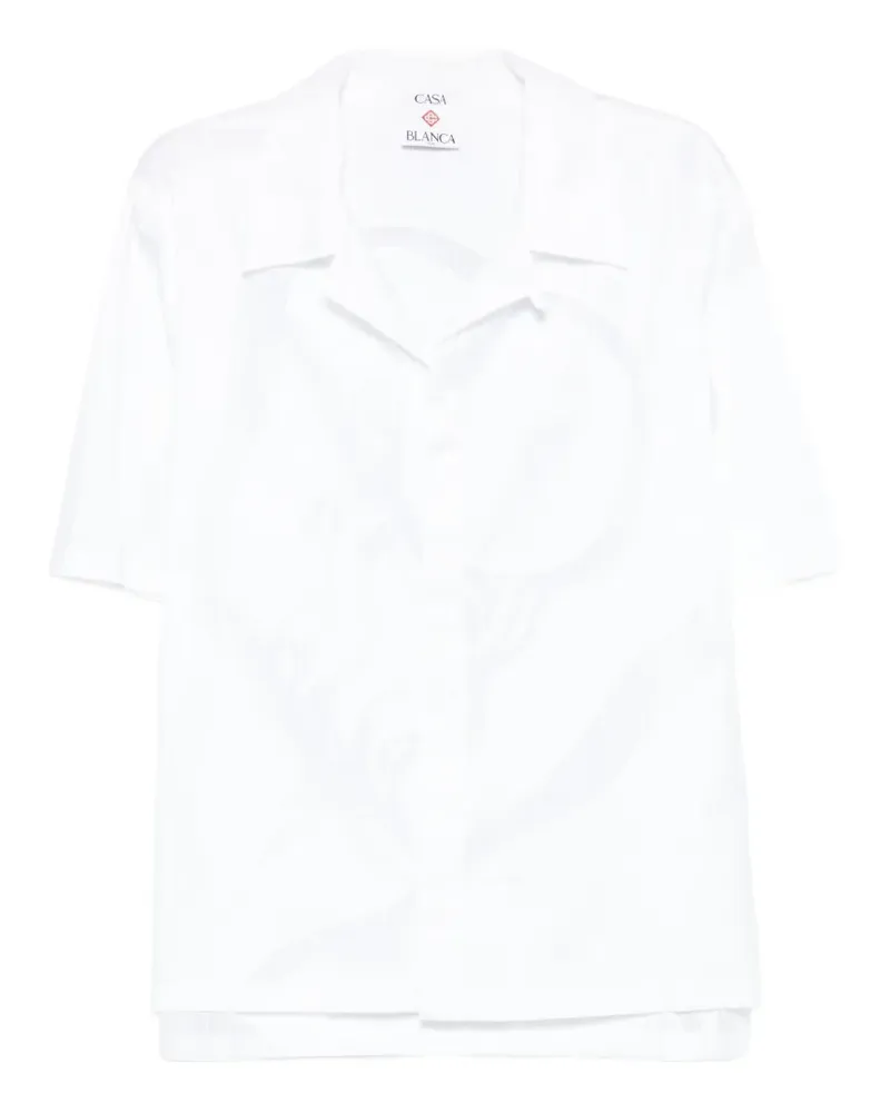 Casablanca Paris Gemustertes Hemd - Weiß Weiß