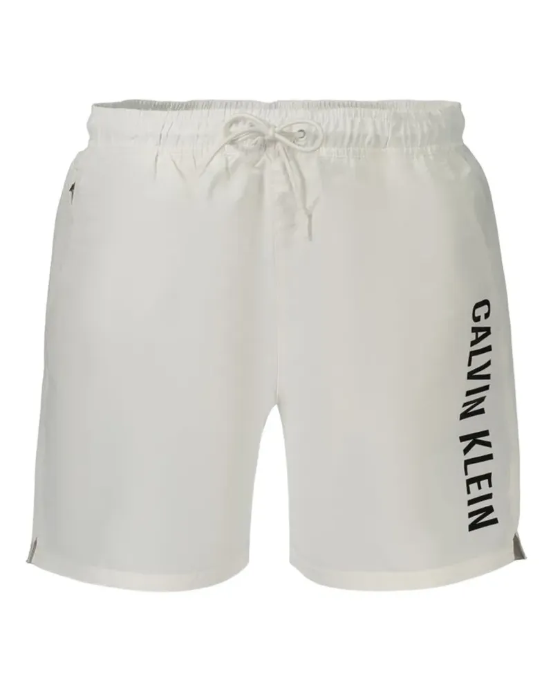 Calvin Klein Badeshorts mit Kordelzug - Weiß Weiß