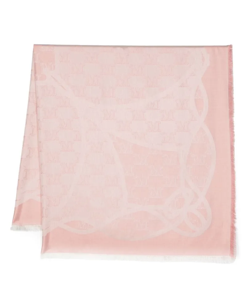 Max Mara Jacquard-Schal aus Seide - Rosa Rosa