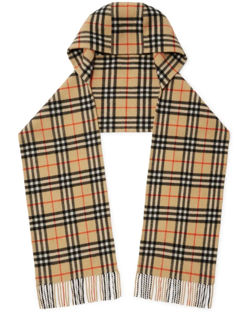 Burberry Kaschmirschal mit Kapuze - Nude Nude