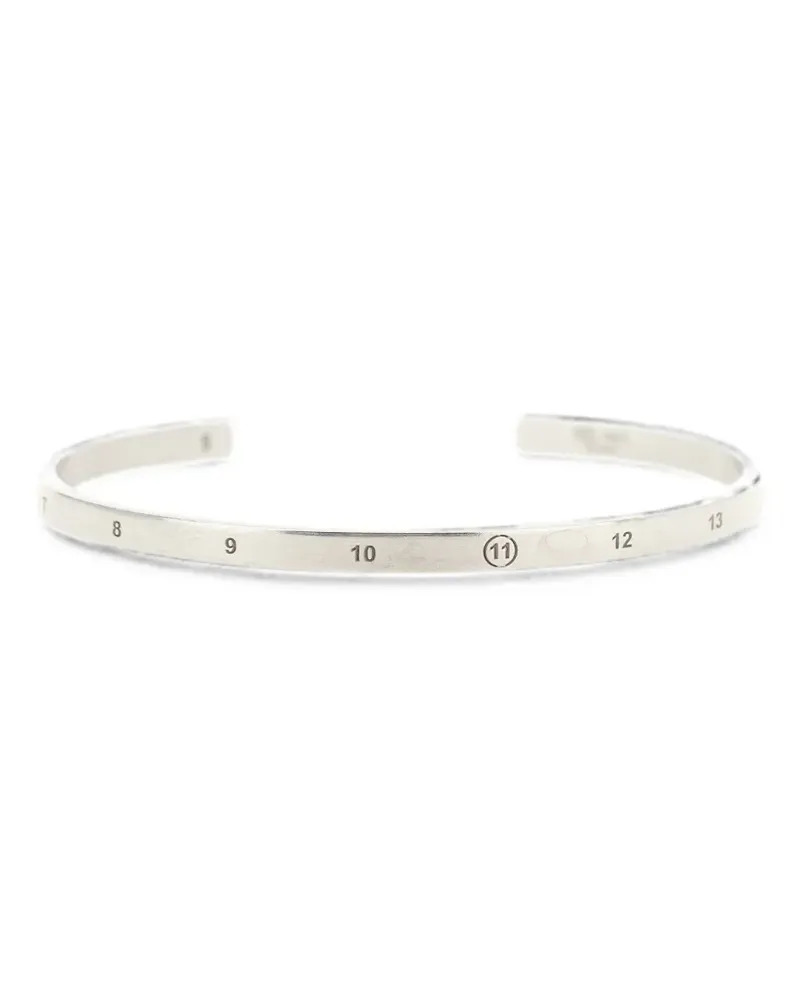 Maison Margiela Numeric logo-engraved bracelet - Silber Silber
