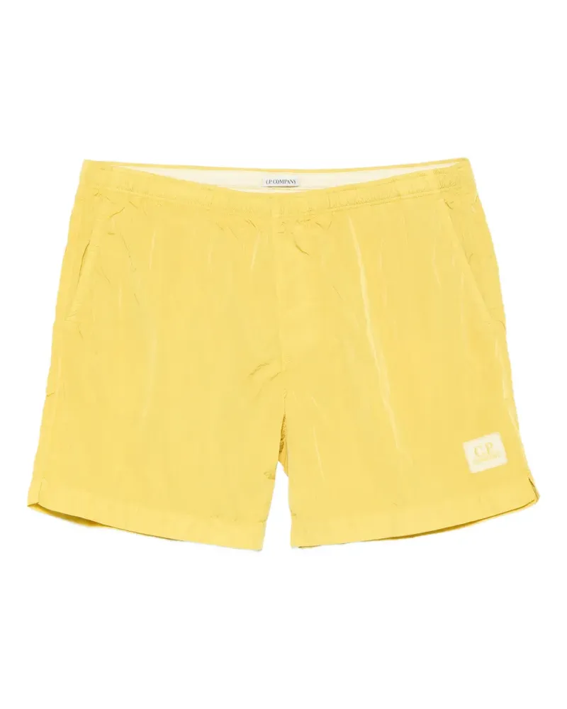 C.P. Company logo-patch swim shorts - Gelb Gelb