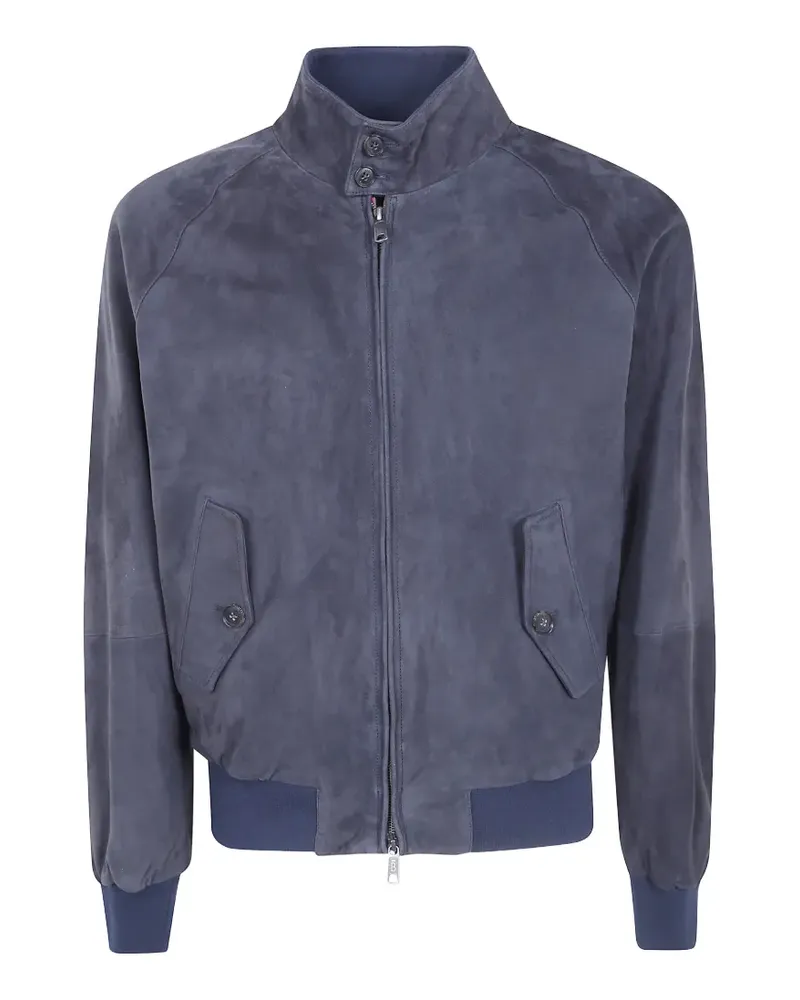 Baracuta G9 Harrington Wildlederjacke - Blau Blau