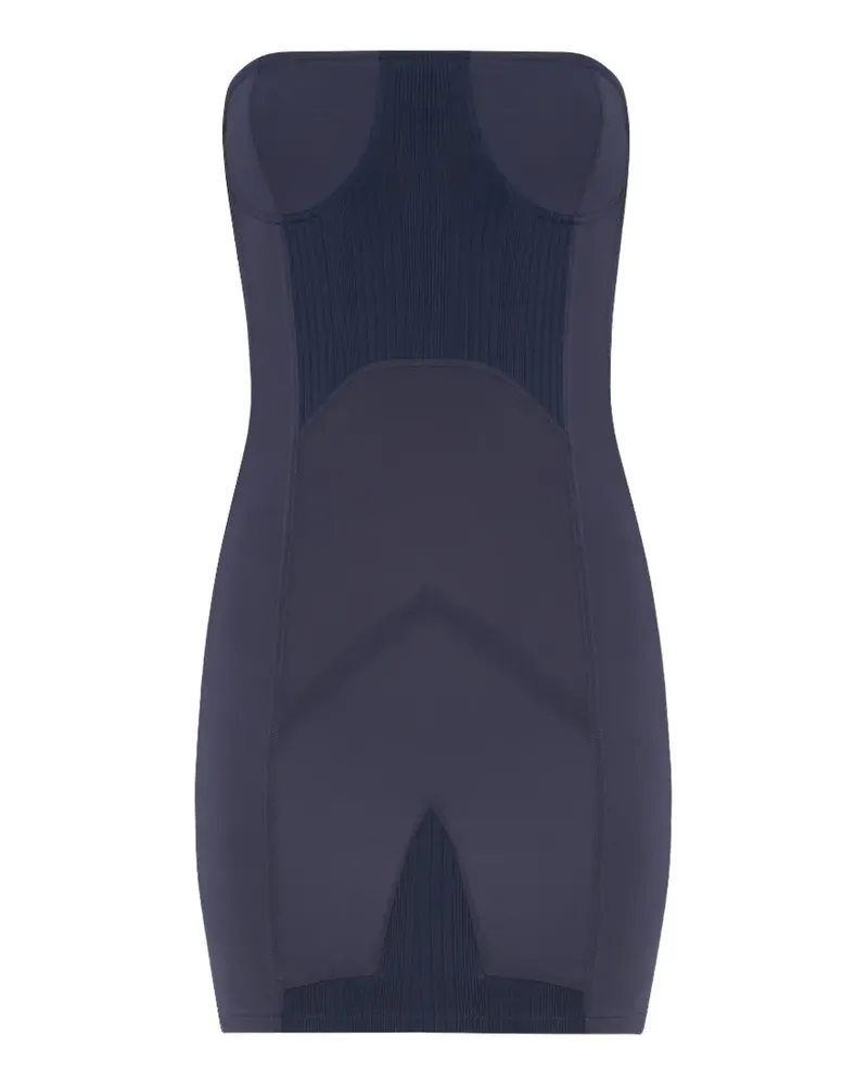 Jean Paul Gaultier strapless mini dress - Blau Blau