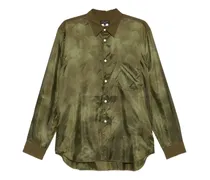 Hemd mit Satin-Finish - Grün