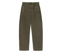 Hose mit Gürtel - Grün