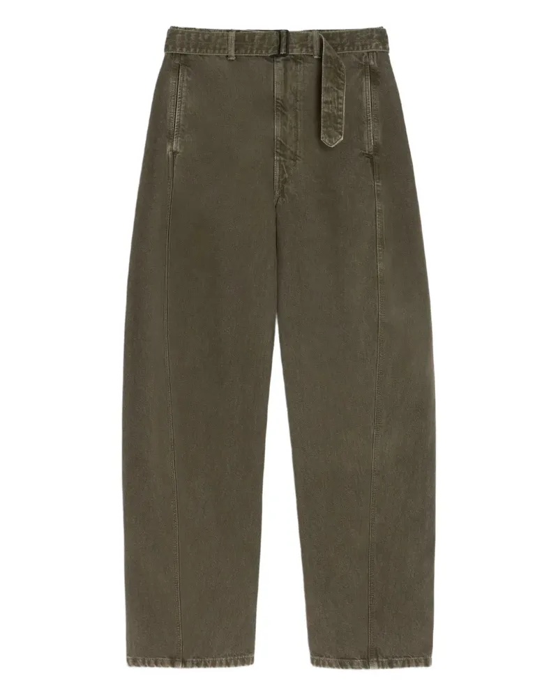 Christophe Lemaire Hose mit Gürtel - Grün Grün