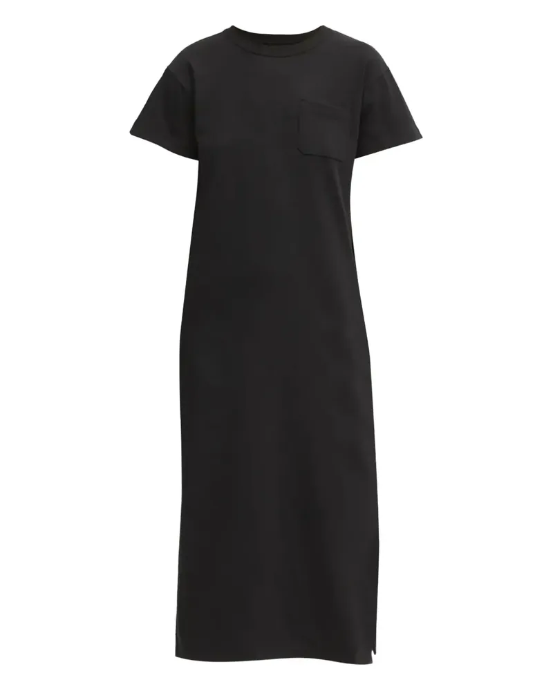 Fiorucci T-Shirtkleid mit Tasche - Schwarz Schwarz