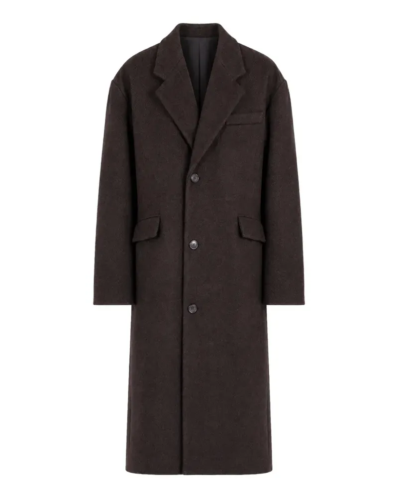 Société Anonyme Moro single-breasted wool coat - Braun Braun