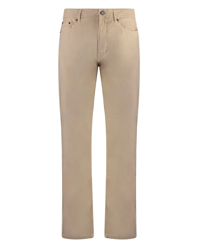 Gant Straight-Leg-Jeans mit Logo-Patch - Nude Nude