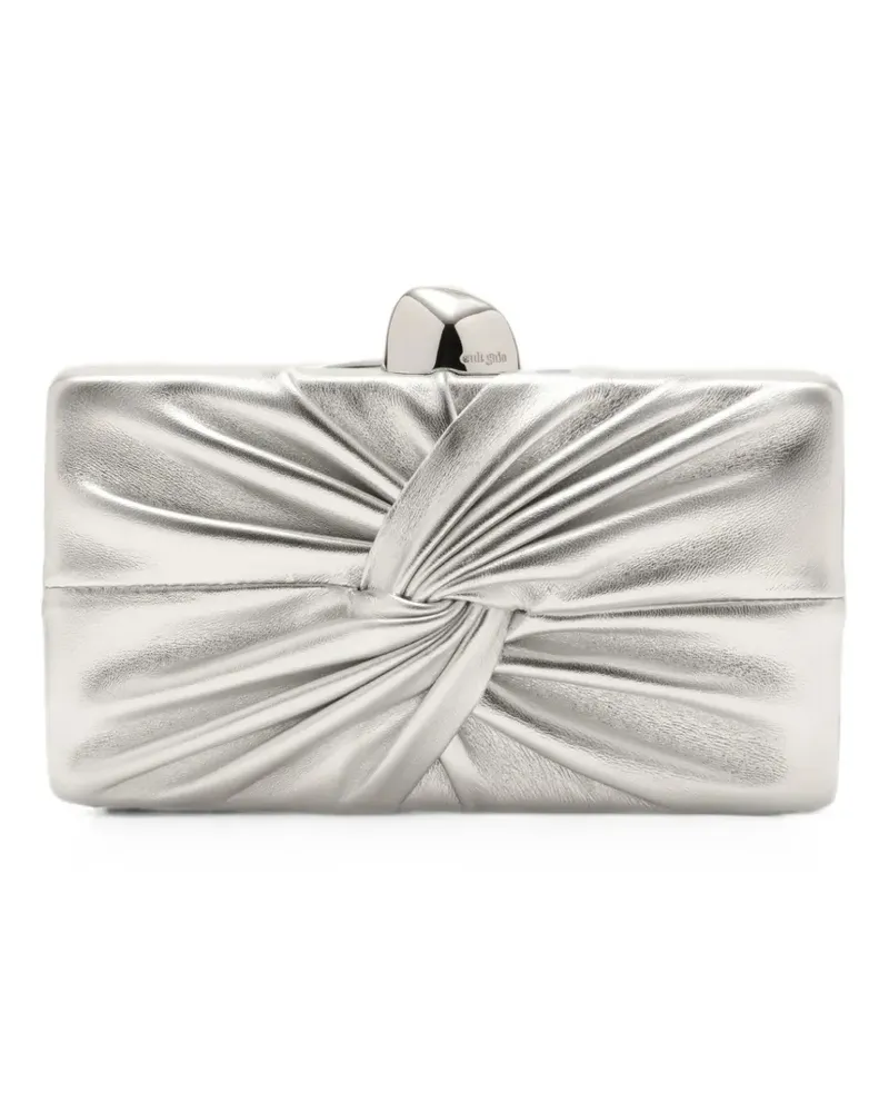 Cult Gaia Lisse Clutch mit Knoten - Silber Silber