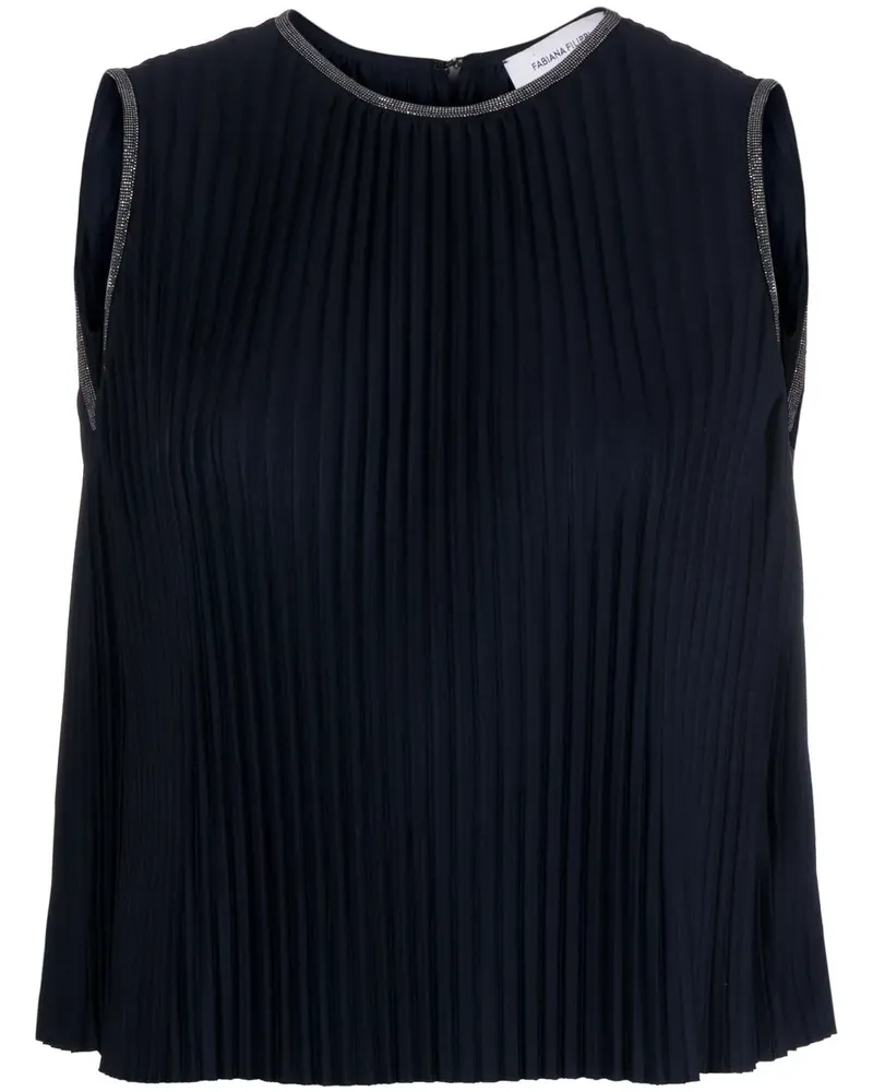 Fabiana Filippi Geripptes Top - Blau Blau