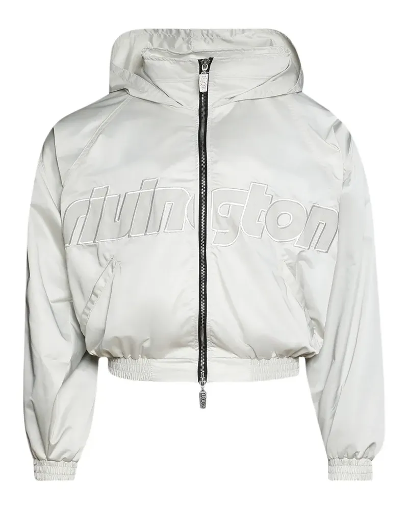 RRR123 Wattierte Flagship Abbots Jacke mit Logo - Grau Grau