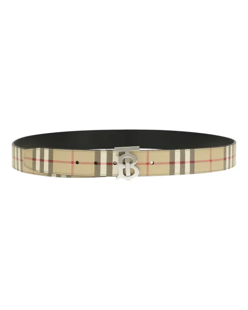 Burberry reversible TB belt - Nude Nude