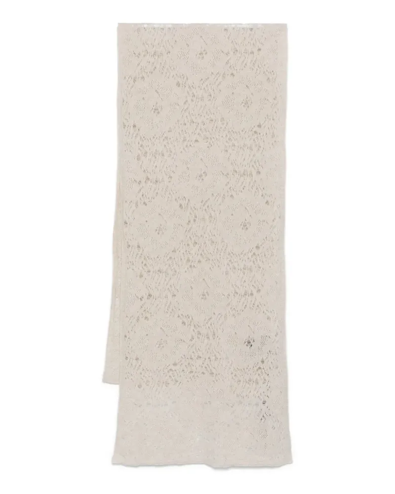 D.EXTERIOR Schal mit Lochstrickmuster - Nude Nude