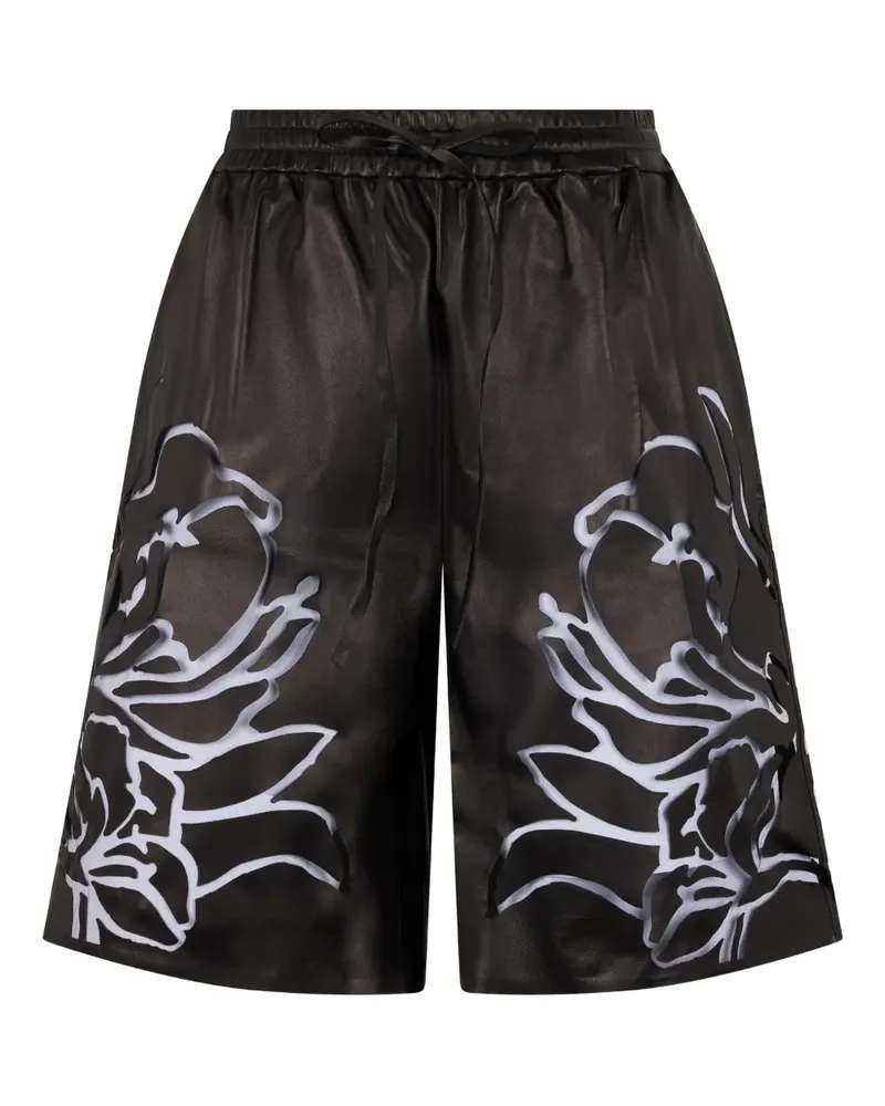 Valentino Garavani floral trousers - Schwarz Schwarz